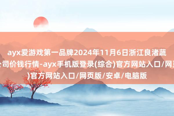 ayx爱游戏第一品牌2024年11月6日浙江良渚蔬菜商场树立