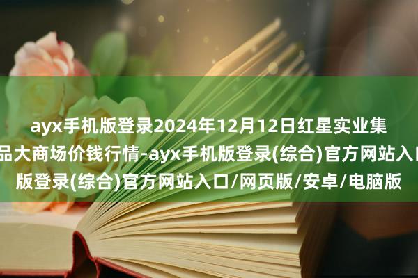 ayx手机版登录2024年12月12日红星实业集团有限公司红