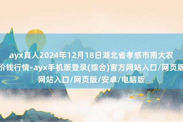 ayx真人2024年12月18日湖北省孝感市南大农居品批发市