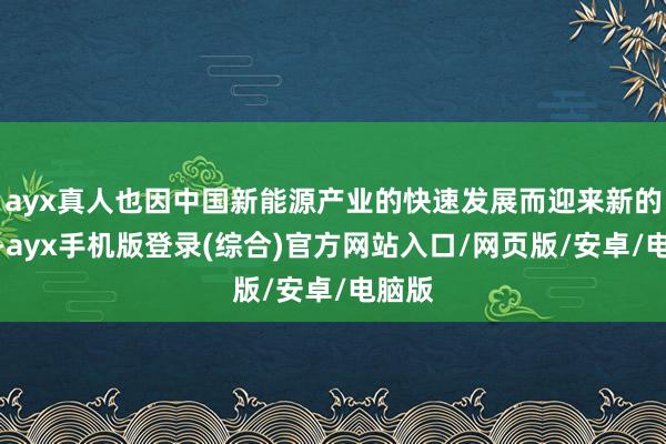 ayx真人也因中国新能源产业的快速发展而迎来新的风口-ayx