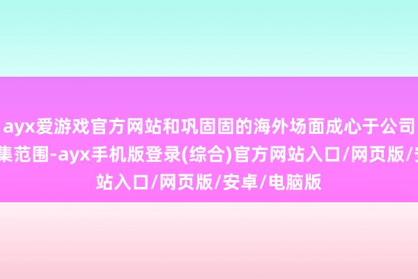 ayx爱游戏官方网站和巩固固的海外场面成心于公司捏续扩大市集