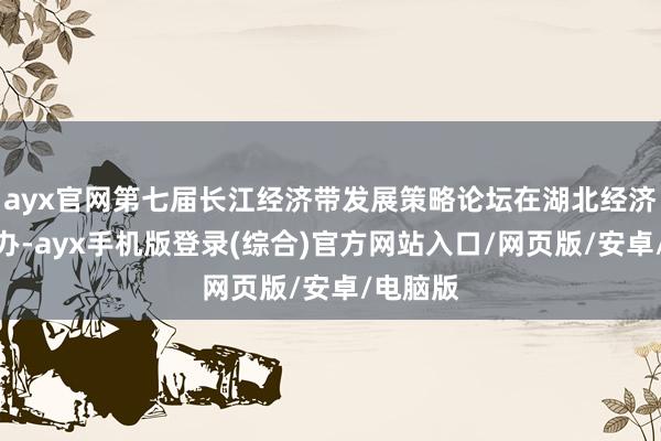 ayx官网第七届长江经济带发展策略论坛在湖北经济学院举办-a