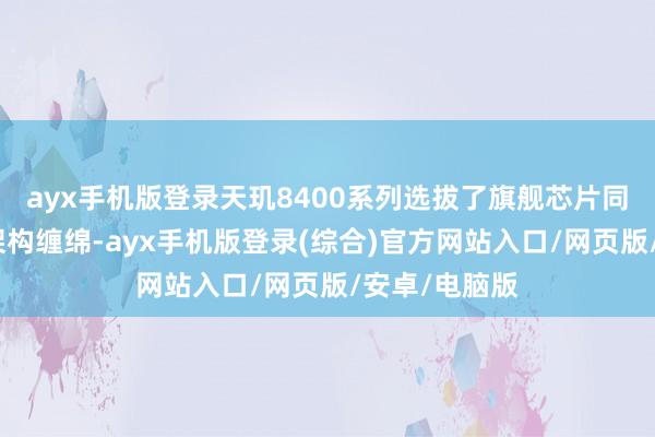 ayx手机版登录天玑8400系列选拔了旗舰芯片同款的全大核架